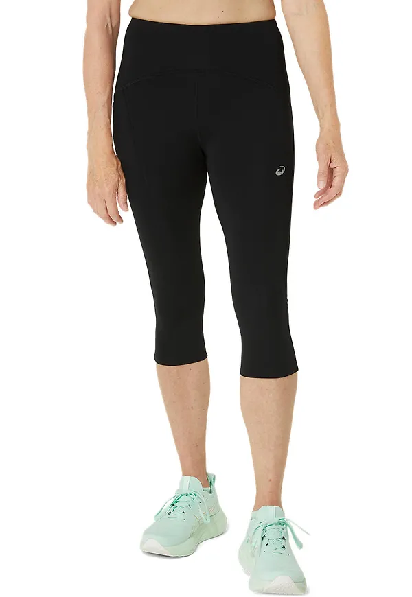 Asics Women's Road High Waist Capri Tight Performance Black