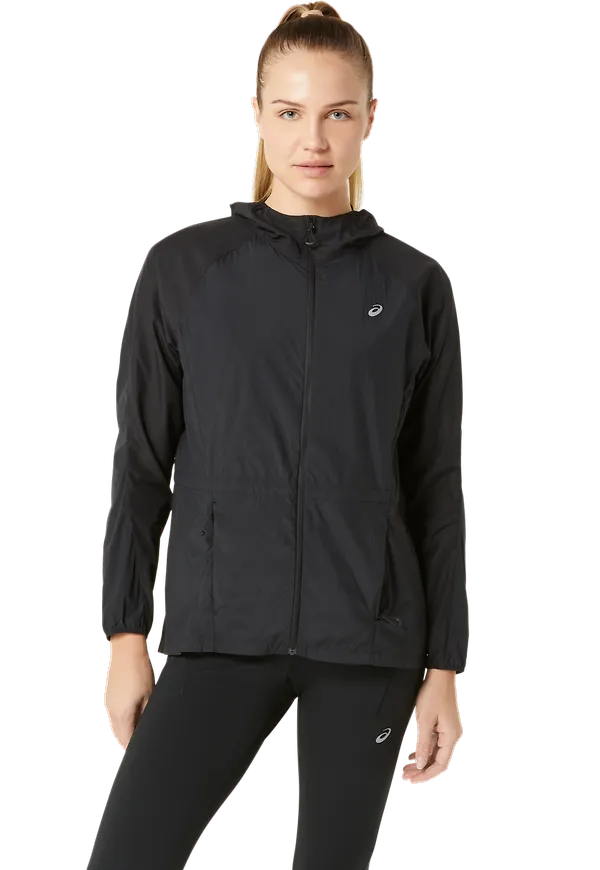 Asics Women's Road Packable Jacket Performance Black