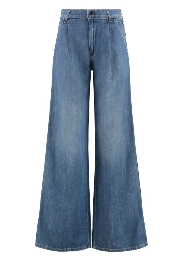 ASKK NY jeans med vida ben - Blå
