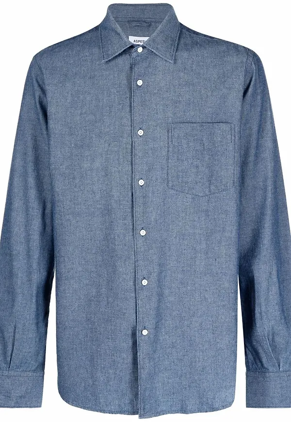 ASPESI klassisk jeansskjorta - Blå