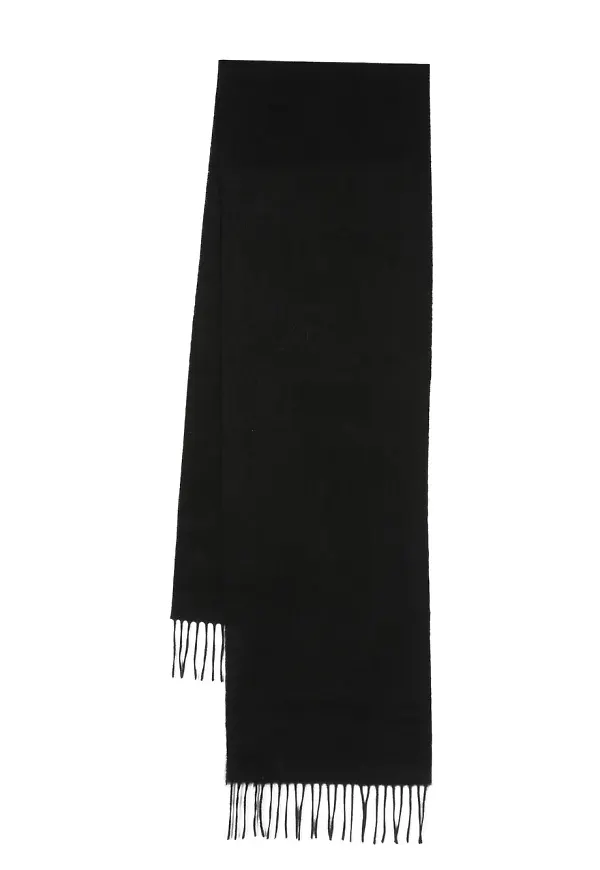 Aspinal Of London stickad kashmirhalsduk - Svart