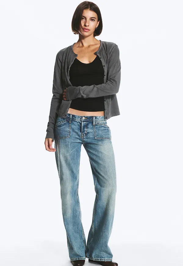 ASTER LOW RISE SLIM BOOTCUT JEANS