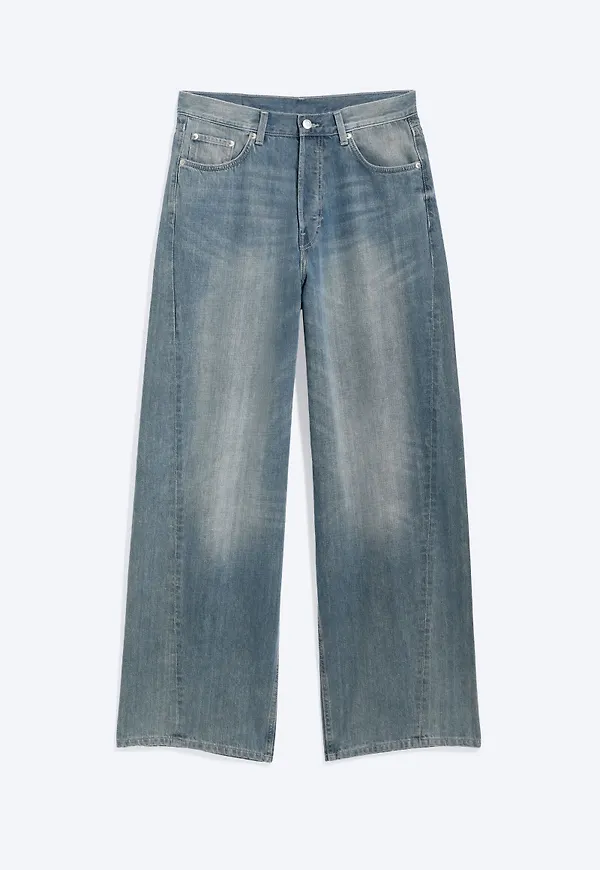 ASTRO MID RISE LOOSE BAGGY TWIST JEANS