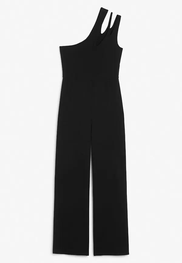 Asymmetrical jumpsuit - Black