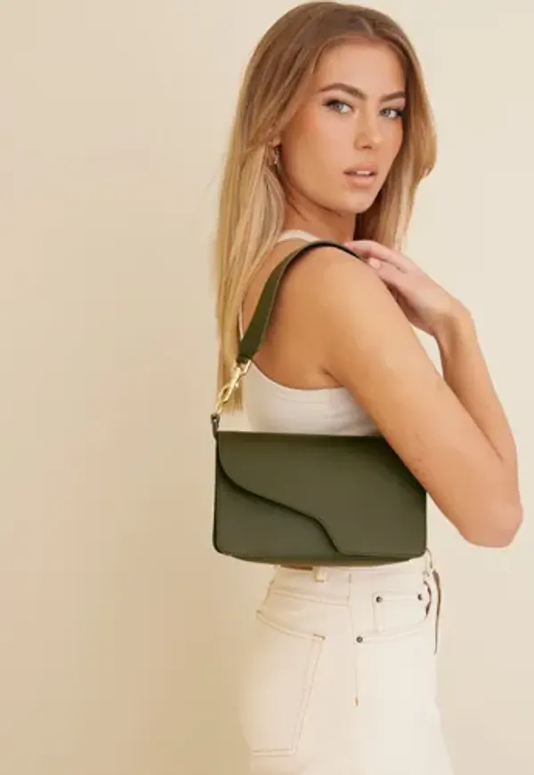 ATP ATELIER - Grön - Assisi Leather Shoulder Bag