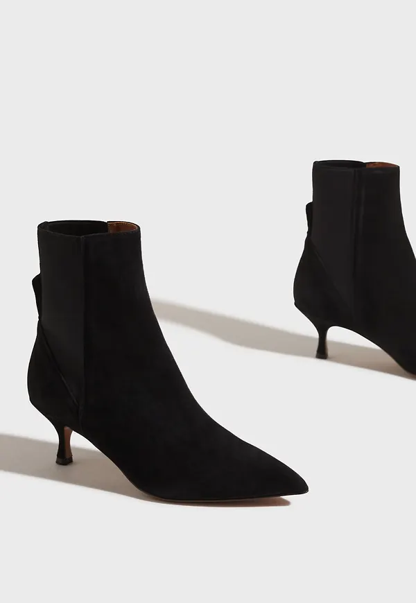 ATP ATELIER - Svart - Molleone Suede Boots