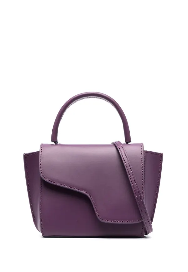 ATP Atelier asymmetrisk totebag i skinn - Lila