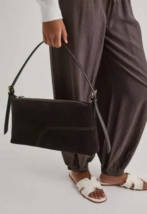 ATP ATELIER - Brun - Castellare Suede Vacchetta Bag