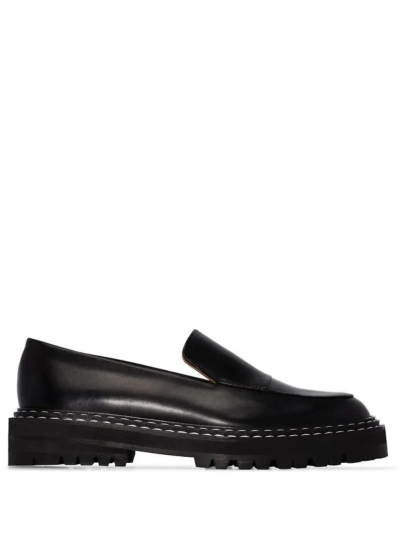 ATP Atelier Manduria läderloafers - Svart