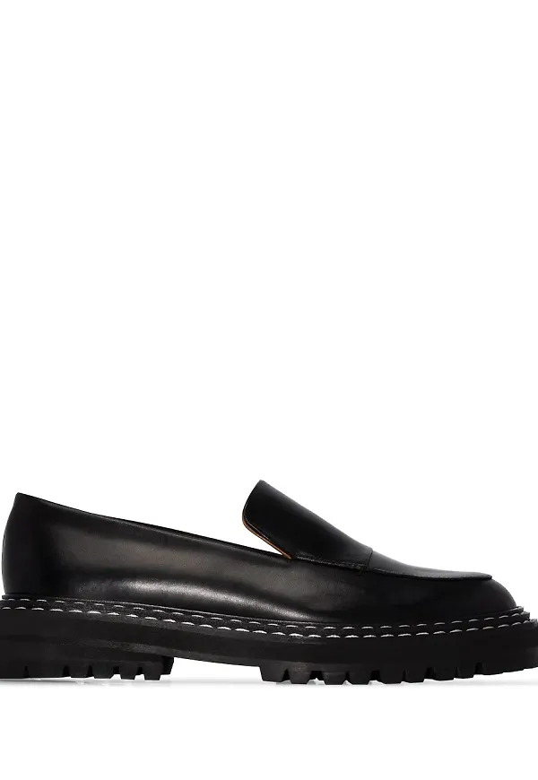 ATP Atelier Manduria läderloafers - Svart