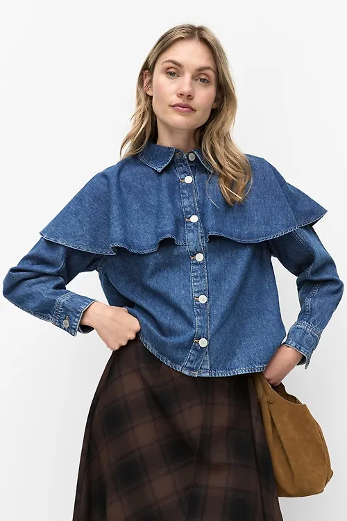 Atta denim blouse