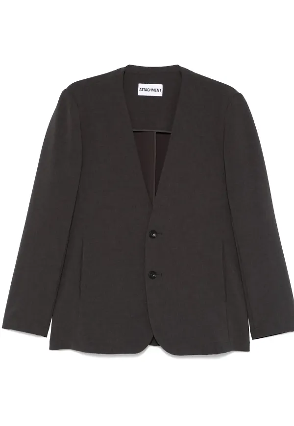 Attachment v-ringad blazer - Grå
