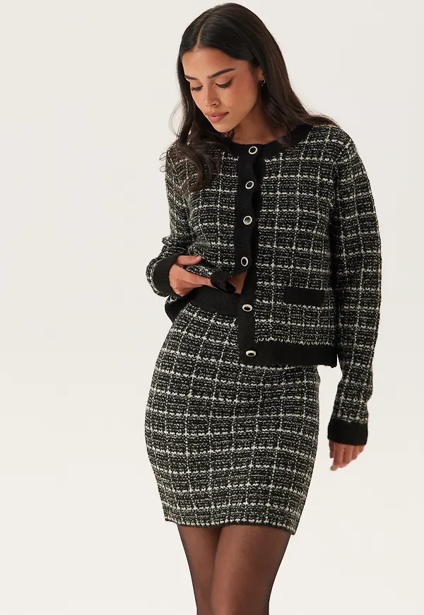 Audrey Check Knit Skirt
