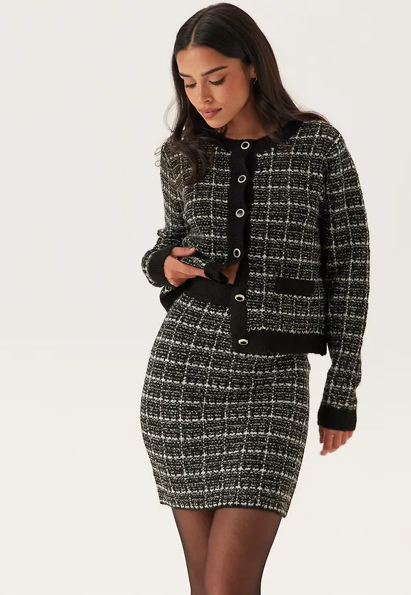 Audrey Check Knit Skirt