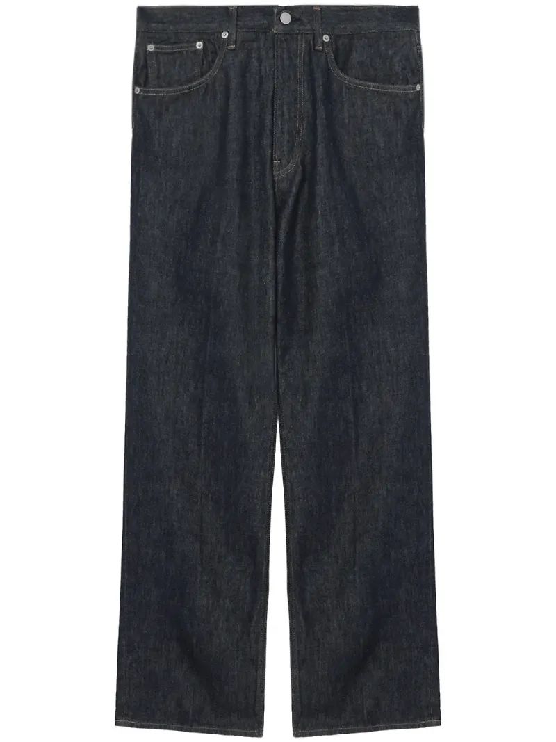 Auralee Hard Twisted straight-jeans - Blå