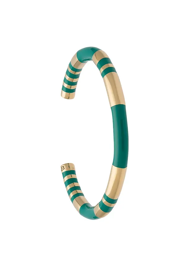 Aurelie Bidermann Positano randig armring - Metallic