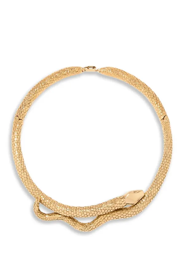 Aurelie Bidermann 'Tao' snake necklace - Guldfärgad