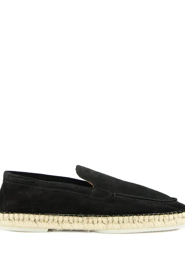 Aurélien Beachside espadrillos i mocka - Svart
