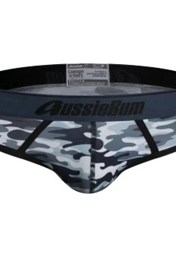 aussieBum Kalsonger 2P CottonSoft Brief Blå bomull Large Herr