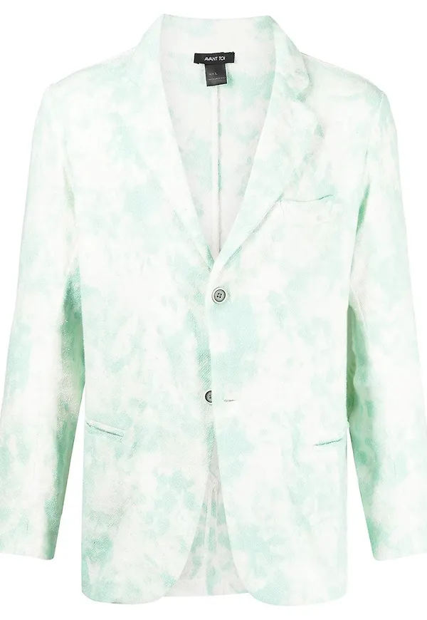 Avant Toi enkelknäppt stickad blazer - Grön
