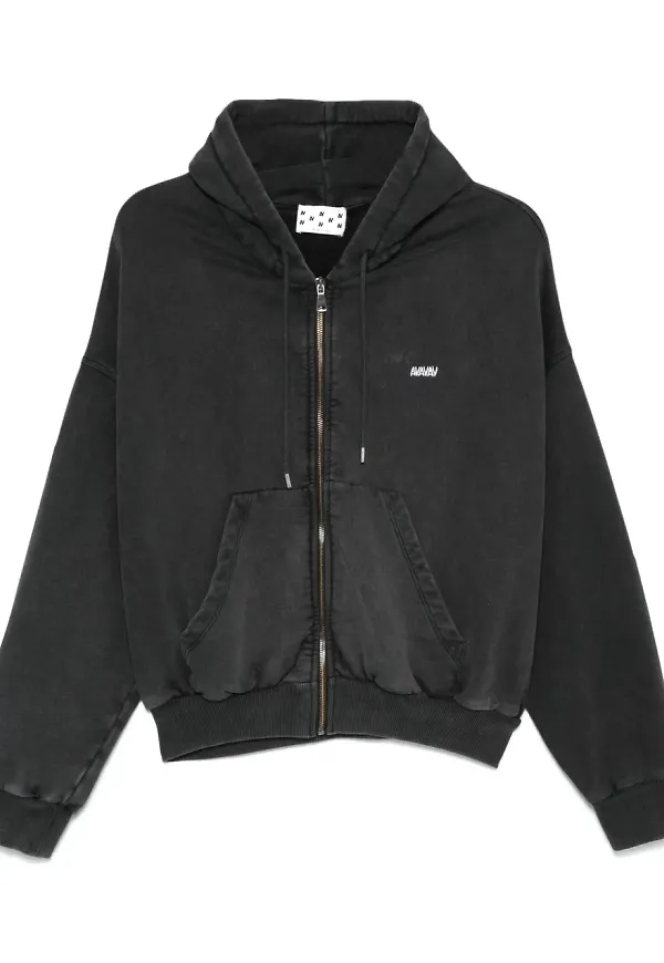 AVAVAV hoodie med lågt skurna axlar - Svart