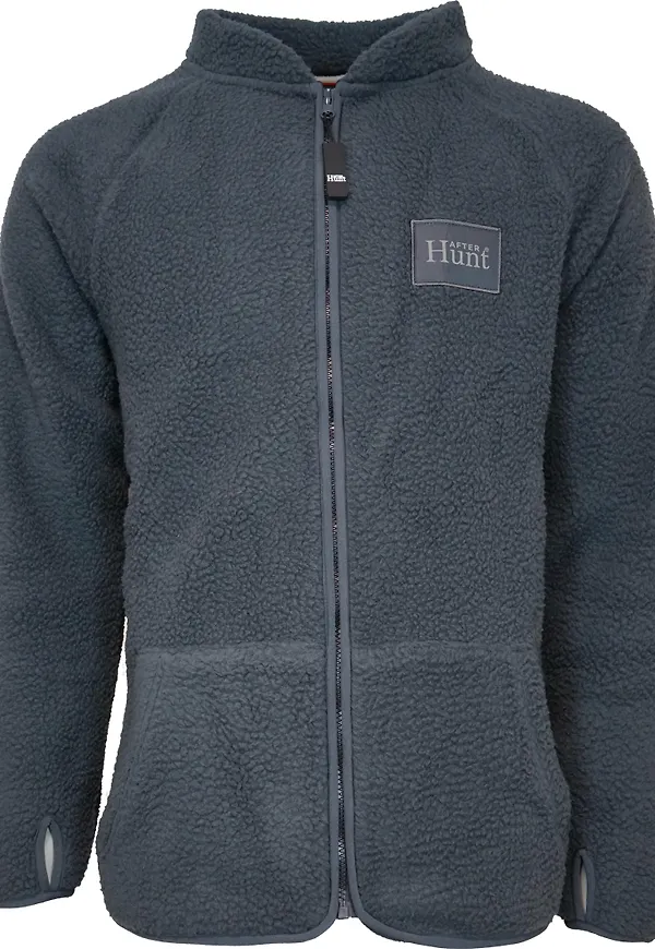 Avignon Unisex AFTER Hunt Fleece Jacket Dark Grey