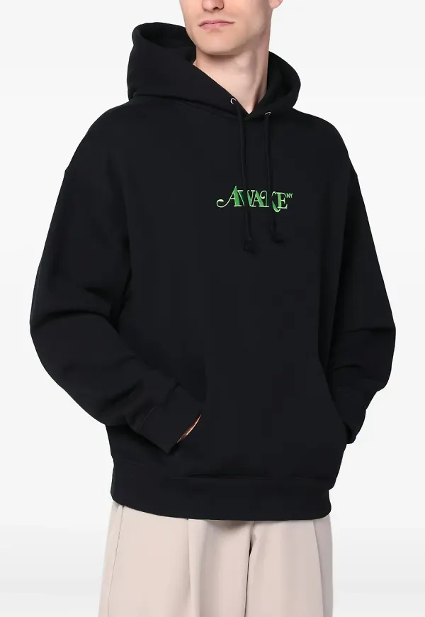Awake NY hoodie med broderad logotyp - Svart