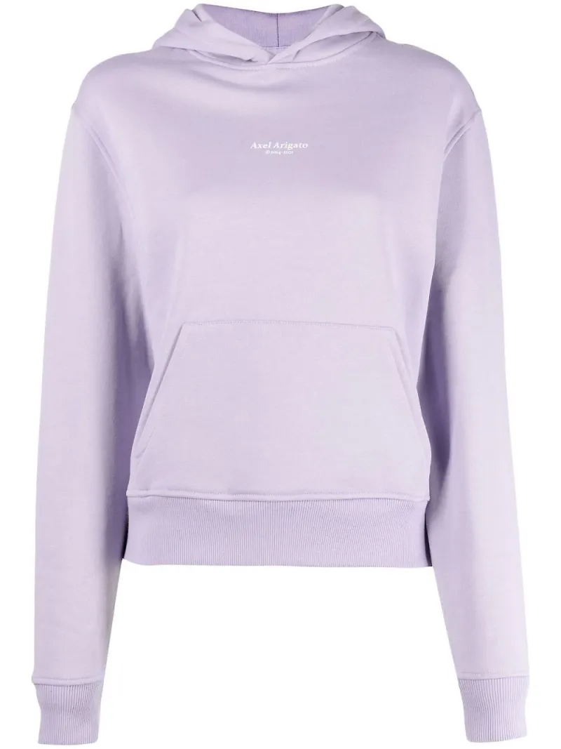 Axel Arigato Focus hoodie med logotyp - Lila