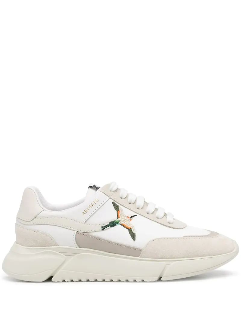 Axel Arigato Genesis sneakers med broderad fågel - Grå