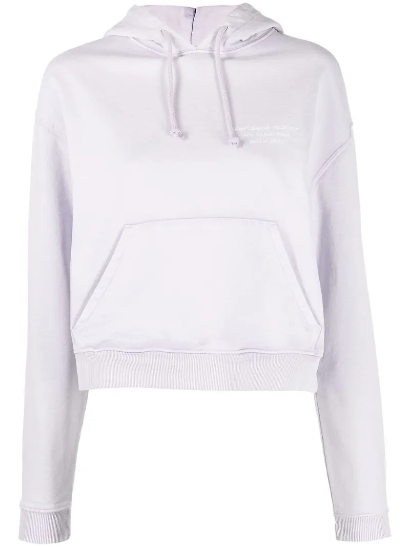 Axel Arigato hoodie med logotyp - Lila