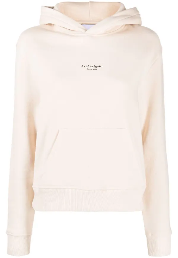 Axel Arigato hoodie med logotyp - Neutral