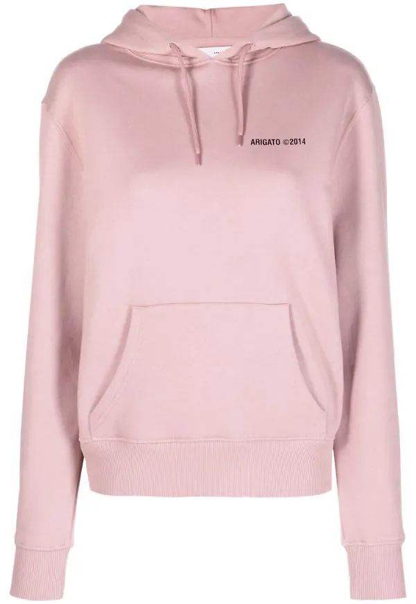 Axel Arigato hoodie med logotyp - Rosa