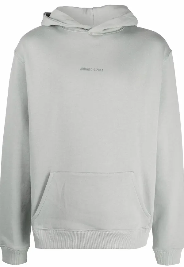 Axel Arigato hoodie med monogram - Grå