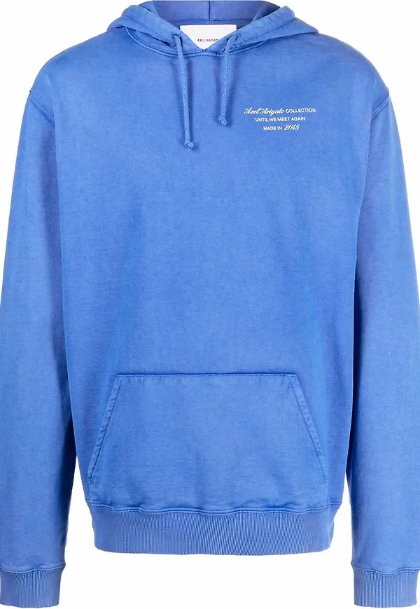 Axel Arigato hoodie med slogan - Blå