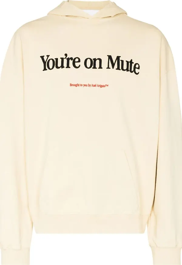 Axel Arigato hoodie med slogan - Gul