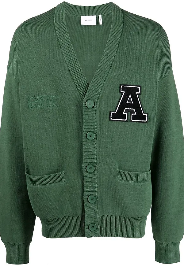 Axel Arigato kofta med collegemärke - Grön