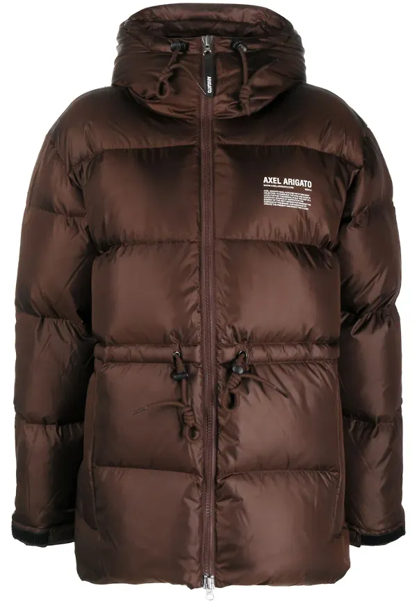 Axel Arigato quiltad puffjacka - Brun