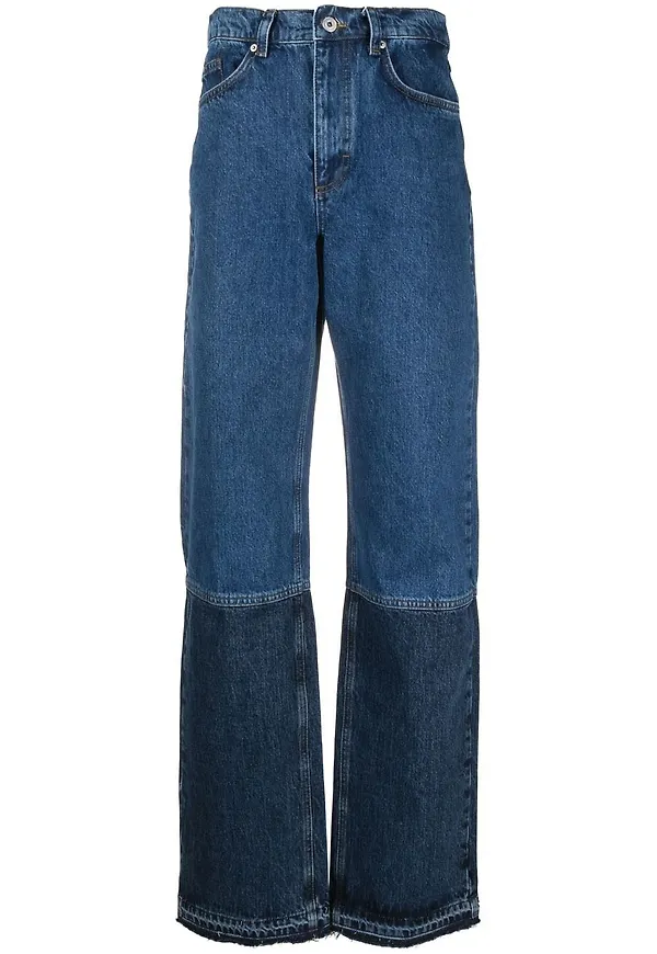 Axel Arigato straight-jeans med panel - Blå