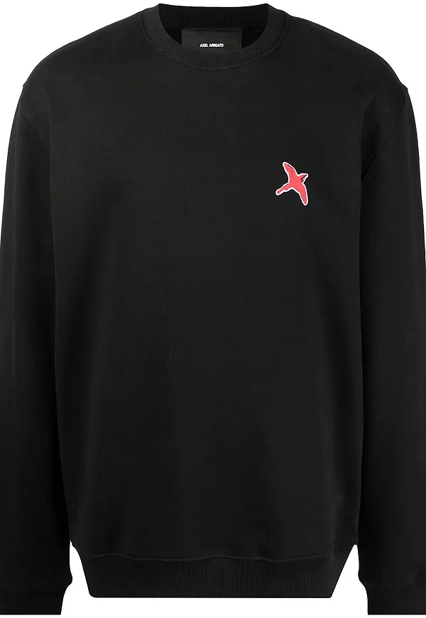 Axel Arigato sweatshirt med fågelmotiv - Svart
