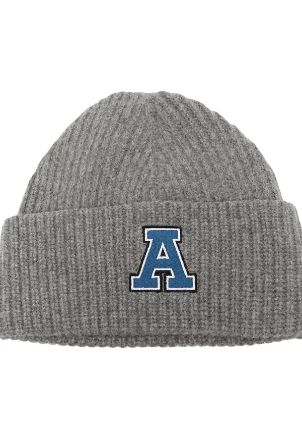 Axel Arigato Varsity ribbstickad mössa - Grå