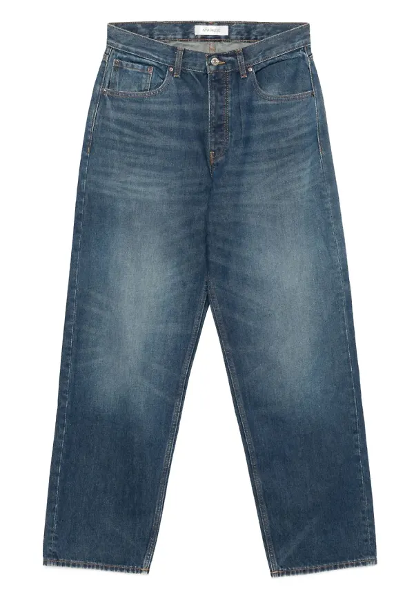 Aya Muse jeans med vida ben - Blå
