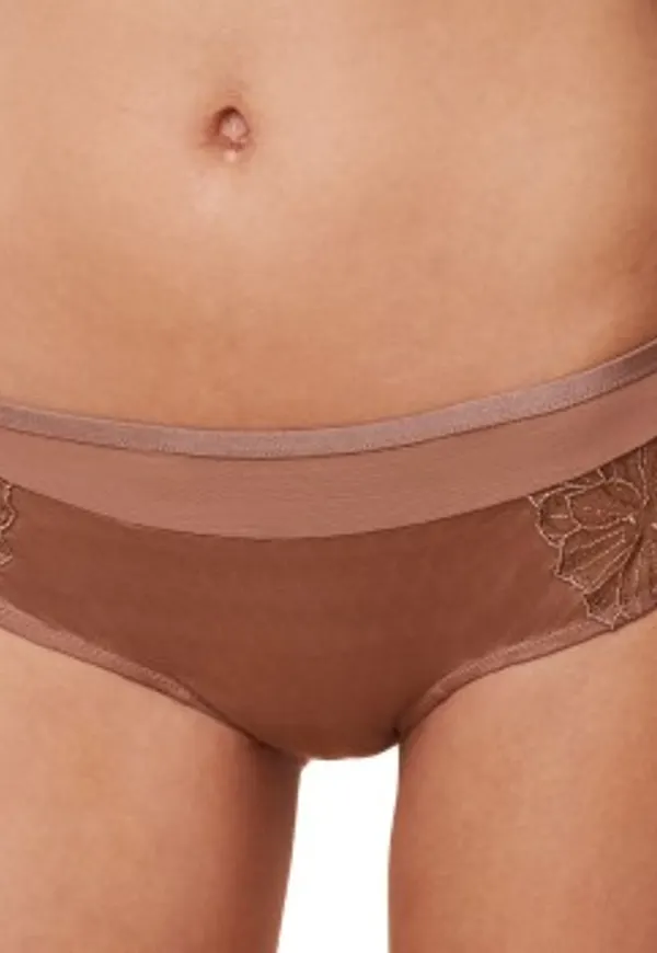 Azalea Florale Hipster Trosor Beige 38 Dam