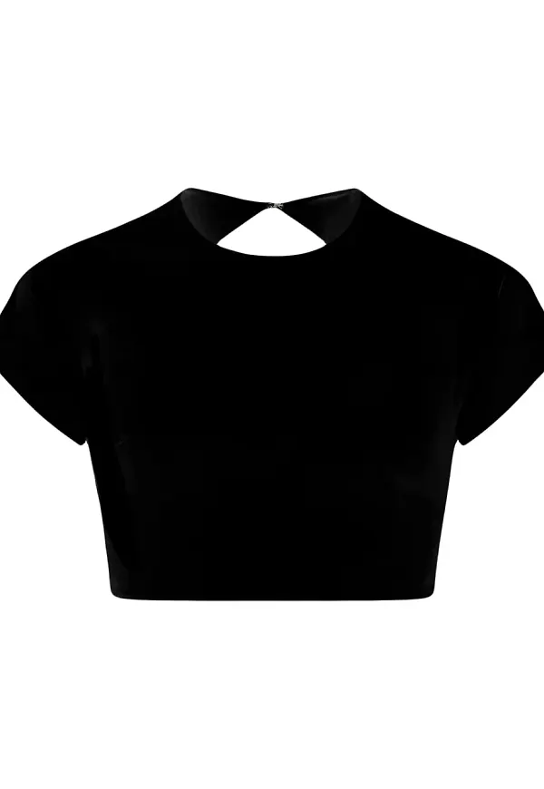 AZEEZA Aura croptop - Svart