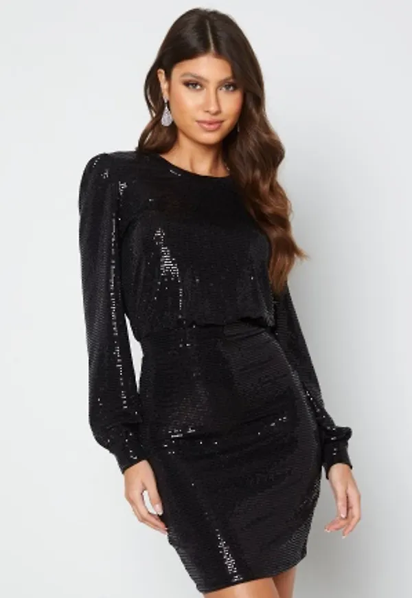 BUBBLEROOM Besa sparkling dress Black M
