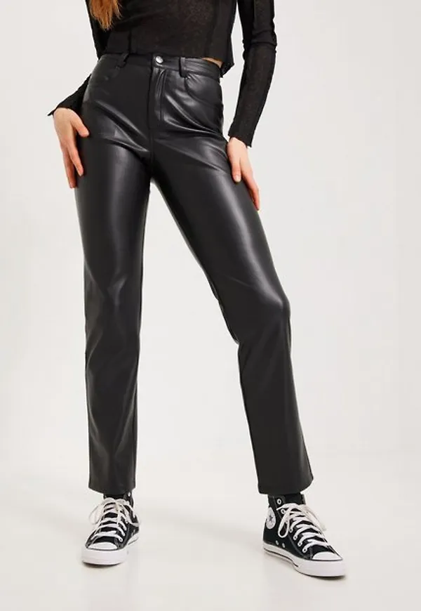 NLY Trend High Waist PU Pants Skinn