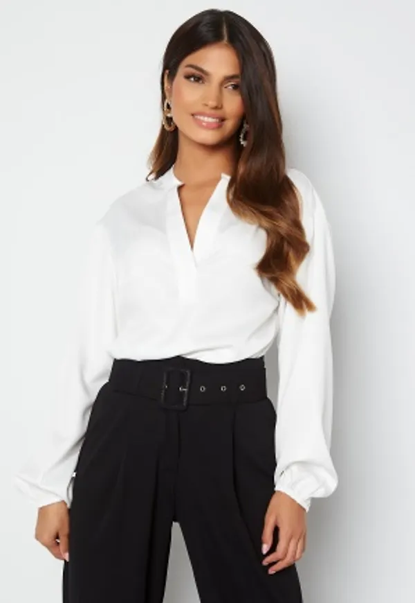 BUBBLEROOM Yelena blouse Winter white M