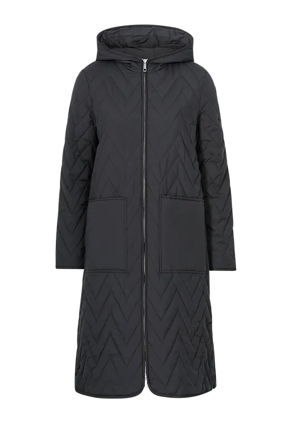 Selected FEMME - Kappa slfNora Quilted Coat B - Svart