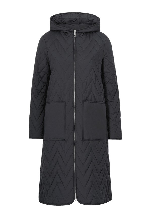 Selected FEMME - Kappa slfNora Quilted Coat B - Svart