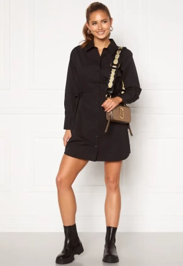 BUBBLEROOM Lorina shirt dress Black 34