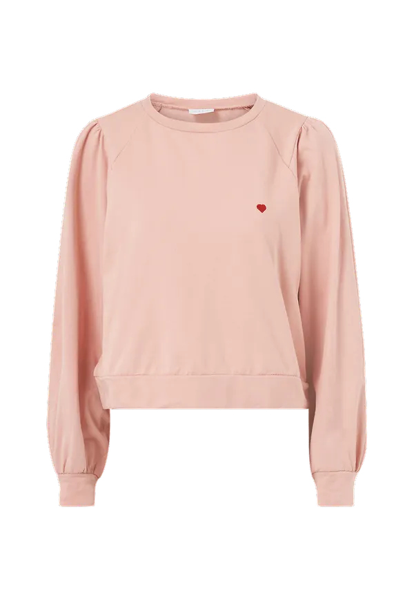 Vila - Sweatshirt viAddy L/S Puff Sweat Top - Rosa